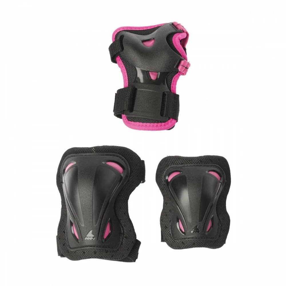 Promo 😍 ROLLERBLADE PROTEZIONI SKATE GEAR 3 PACK BAMBINA ❤️ 3 Promo 😍 ROLLERBLADE PROTEZIONI SKATE GEAR 3 PACK BAMBINA ❤️