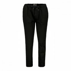 Vendita lampo 😀 40WEFT PANTALONI COULISSE RELAXED POPELINE EMMA DONNA Nero 🎉