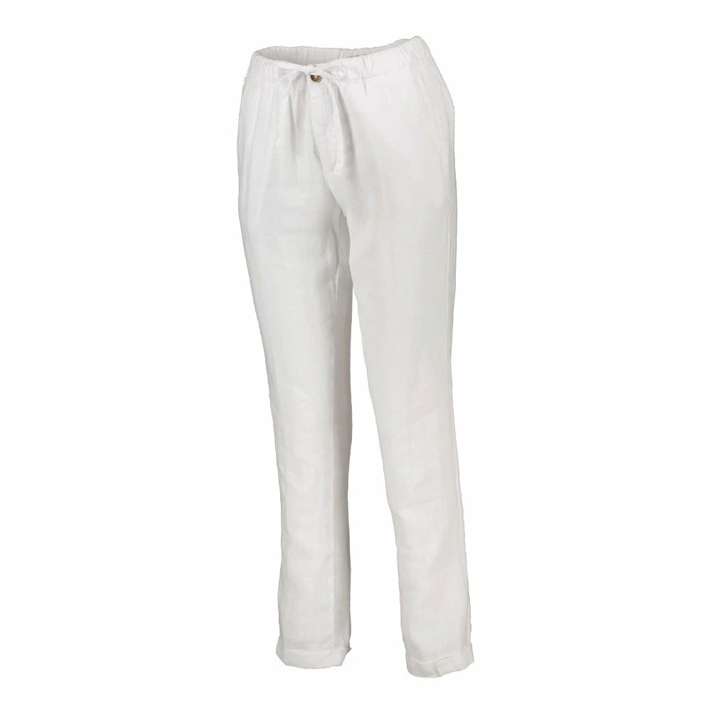 Bilancio 🔥 40WEFT PANTALONI CON COULISSE IN LINO ANNA DONNA Bianco 🤩 4 Bilancio 🔥 40WEFT PANTALONI CON COULISSE IN LINO ANNA DONNA Bianco 🤩 - immagine 2