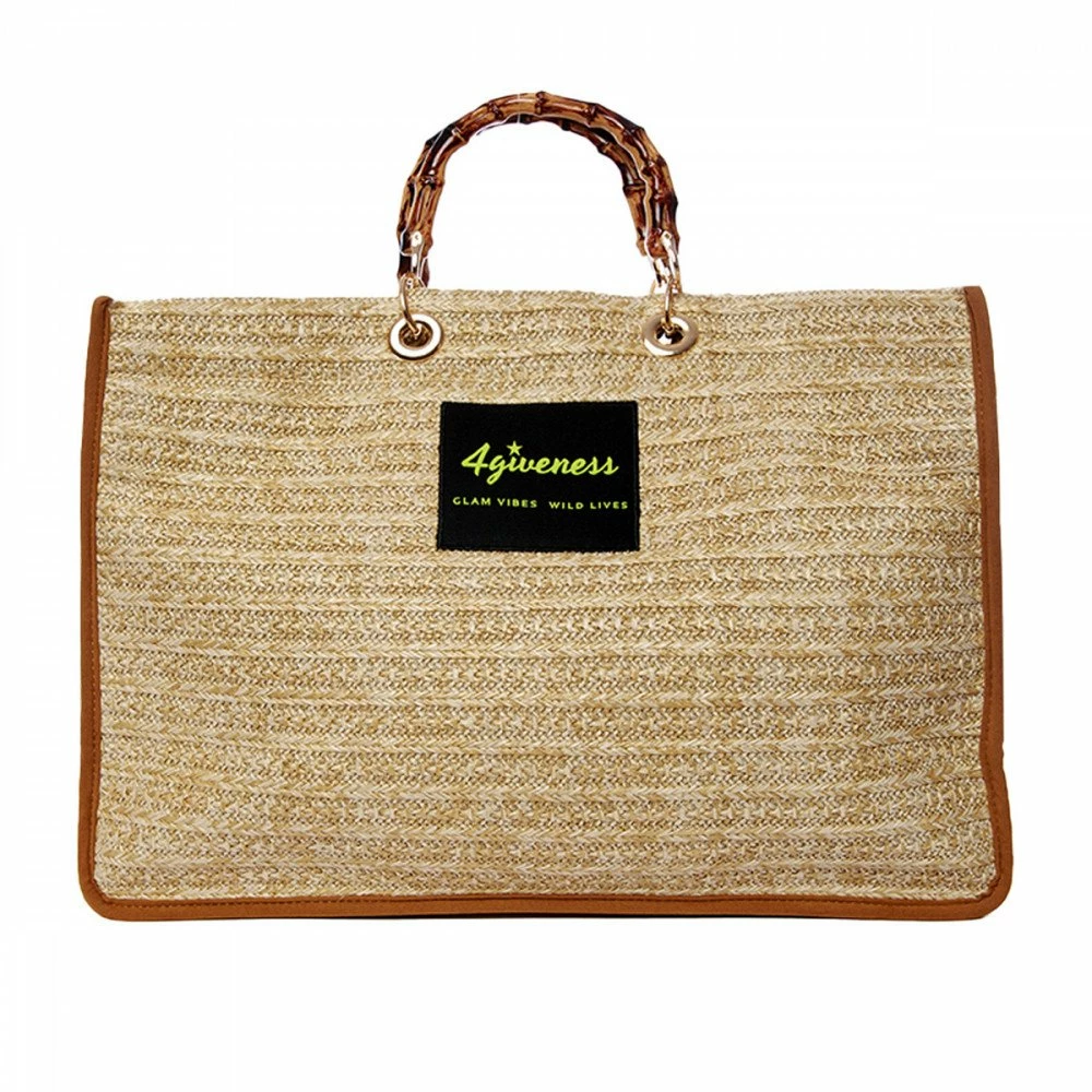 Sconto 🔔 4GIVENESS BORSA JUTA SAINT TROPEZ DONNA Beige 🤩 3 Sconto 🔔 4GIVENESS BORSA JUTA SAINT TROPEZ DONNA Beige 🤩