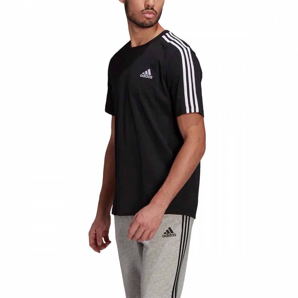Acquistare 🌟 ADIDAS T-SHIRT 3 STRIPES Nero ❤️ 4 Acquistare 🌟 ADIDAS T-SHIRT 3 STRIPES Nero ❤️ - immagine 2