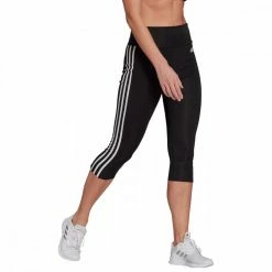 Promo 👏 ADIDAS CAPRI 3 STRIPES DONNA Nero 🤩 -Offerte Novità Negozio adidas gl3985 leggings 3 4 3 stripes donna sport style donna 042073401 blk 4