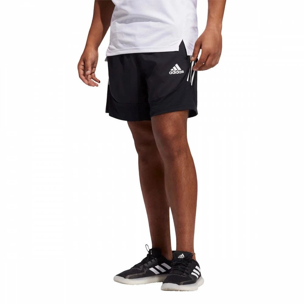 Nuovo ⌛ ADIDAS SHORT AERO 3 STRIPES Nero ⭐ 4 Nuovo ⌛ ADIDAS SHORT AERO 3 STRIPES Nero ⭐ - immagine 2