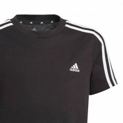 Nuovo 🤩 ADIDAS T-SHIRT 3 STRIPES BAMBINO ❤️ -Offerte Novità Negozio adidas gn3995 t shirt 3 stripes bambino abbigliamento bambino 041994301 blk 3