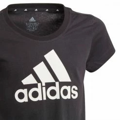 Nuovo 😍 ADIDAS T-SHIRT LOGO BAMBINA 🎉 -Offerte Novità Negozio adidas gn4069 t shirt logo bambina abbigliamento bambino 041993601 blk 3