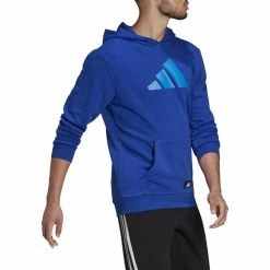 Il più economico 🎉 ADIDAS FELPA CON CAPPUCCIO 3 BAR GARZATA Royal 🎉 -Offerte Novità Negozio adidas ha1414 felpa cappuccio 3 bar garzata sport style uomo 044388001 roy 3