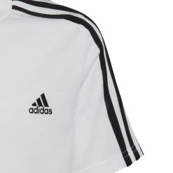 Vendita calda 😀 ADIDAS T-SHIRT 3 STRIPES BAMBINO 🎁 -Offerte Novità Negozio adidas hd5973 t shirt 3 stripes bambino abbigliamento bambino 044385801 wht 3