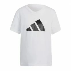 A buon mercato 🛒 ADIDAS T-SHIRT 3 BAR DONNA Bianco 😉