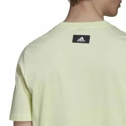 Vendita lampo 🔥 ADIDAS T-SHIRT 3 BAR Lime 👏 -Offerte Novità Negozio adidas hf4758 t shirt 3 bar sport style uomo 044389501 lime 5