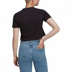 Sconto 🌟 ADIDAS ORIGINALS T-SHIRT CROP DONNA Nero ✔️ -Offerte Novità Negozio adidas originals gn2802 t shirt crop donna sport style donna 041998301 blk 3