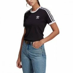 Miglior offerta 🌟 ADIDAS ORIGINALS T-SHIRT 3 STRIPES DONNA ✨ -Offerte Novità Negozio adidas originals gn2900 t shirt 3 stripes donna sport style donna 041997401 blk 2