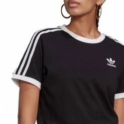 Miglior offerta 🌟 ADIDAS ORIGINALS T-SHIRT 3 STRIPES DONNA ✨ -Offerte Novità Negozio adidas originals gn2900 t shirt 3 stripes donna sport style donna 041997401 blk 4