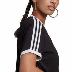 Miglior offerta 🌟 ADIDAS ORIGINALS T-SHIRT 3 STRIPES DONNA ✨ -Offerte Novità Negozio adidas originals gn2900 t shirt 3 stripes donna sport style donna 041997401 blk 5