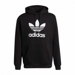 Vendita calda 🛒 ADIDAS ORIGINALS FELPA CON CAPPUCCIO TREFOIL Nero 🔔