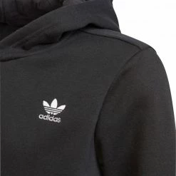 Il più economico 🎁 ADIDAS ORIGINALS FELPA CON CAPPUCCIO ESSENTIAL BAMBINO Nero 🔔 -Offerte Novità Negozio adidas originals h32352 felpa c capp essential felpato bambino abbigliamento bambino 043071601 blk 3