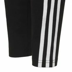 Promo 🥰 ADIDAS ORIGINALS LEGGINGS 3 STRIPES BAMBINA 👏 -Offerte Novità Negozio adidas originals hd2025 leggings 3 stripes bambina abbigliamento bambino 044263401 blk 4