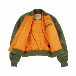 Nuovo di zecca ❤️ ALPHA INDUSTRIES BOMBER SLIM MA-1 VF 59 Verde ✨ -Offerte Novità Negozio alpha industries 191118 bomber slim ma1w59 giacconi uomo 041576901 sage 3