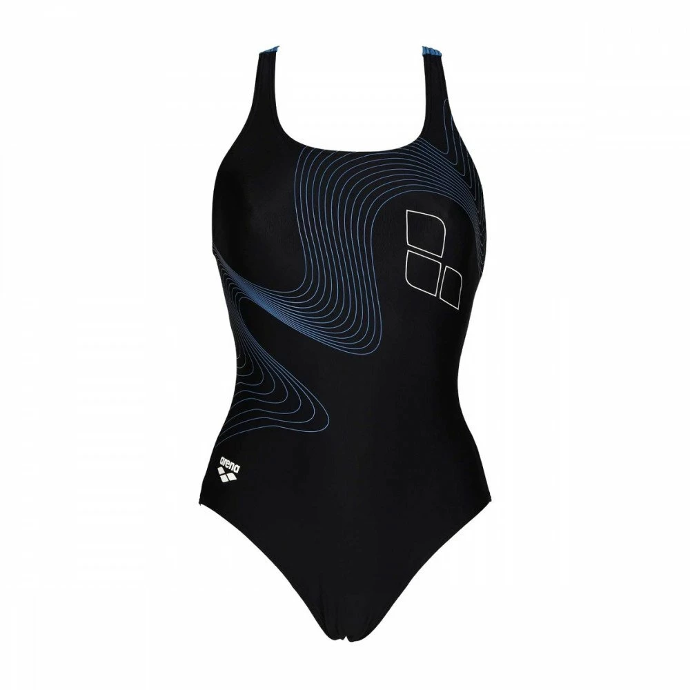 Nuovo di zecca 😉 ARENA COSTUME INTERO PRO BACK GRAPHIC Nero 🤩 3 Nuovo di zecca 😉 ARENA COSTUME INTERO PRO BACK GRAPHIC Nero 🤩