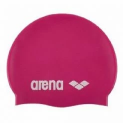 Nuovo 🔔 ARENA Cuffia Classic Silicone Bambina Fucsia ✔️
