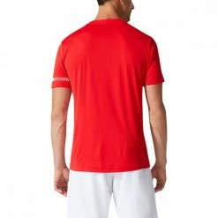 Miglior prezzo 🛒 ASICS T-SHIRT COURT M Rosso 😀 -Offerte Novità Negozio asics 2041a136 t shirt court m abbigliamento tennis uomo 042950301 601 3