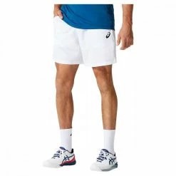 Acquistare ❤️ ASICS SHORT COURT 7" Bianco 😍 -Offerte Novità Negozio asics 2041a150 short court 7 abbigliamento tennis uomo 042107101 100 3