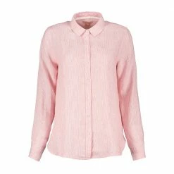 Miglior prezzo 🔔 BARBOUR CAMICIA IN LINO MARINE DONNA Bianco, Rosa ✨
