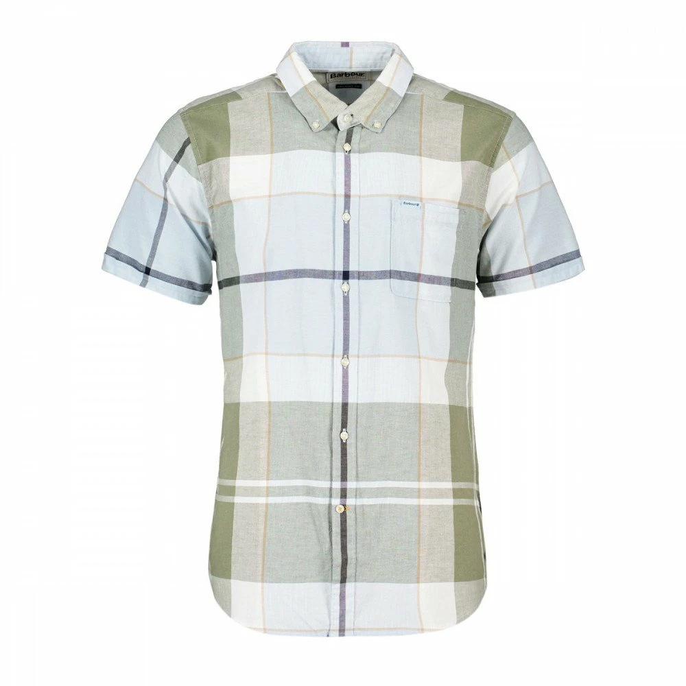 Vendita all'ingrosso 🥰 BARBOUR CAMICIA MANICA CORTA DOUGLAS LINO COTONE Multicolor 🔔