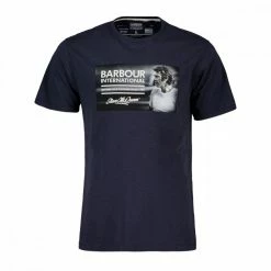 Nuovo di zecca 🔔 BARBOUR T-SHIRT STEVE MCQUEEN LEGEND Blu 🤩
