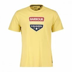 Nuovo 🎁 BARBOUR T-SHIRT STEVE MCQUEEN BENNING Giallo 🔔