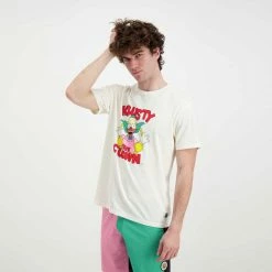 Presa 🔔 BILLABONG T-SHIRT SIMPSONS KRUSTY WW Bianco ✔️ -Offerte Novità Negozio billabong c1ss83bip2 t shirt simpsons krusty ww street style uomo 044693901 11 5
