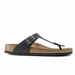 Miglior offerta ⭐ BIRKENSTOCK GIZEH BLACK OILED LEATHER 🤩 -Offerte Novità Negozio birkenstock 845251 gizeh black oiled leather tutti sandali uomo 044804601 blk 5
