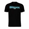 Nuovo ❤️ BLAUER T-SHIRT LOGO Nero 😍 -Offerte Novità Negozio blauer 22sbluh021374547 t shirt portalogo casual uomo 044623101 999 1