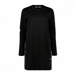 Buono 😍 CALVIN KLEIN 👖 JEANS ABITO PUNTO MILANO LOGO REPEAT DONNA Nero 👍