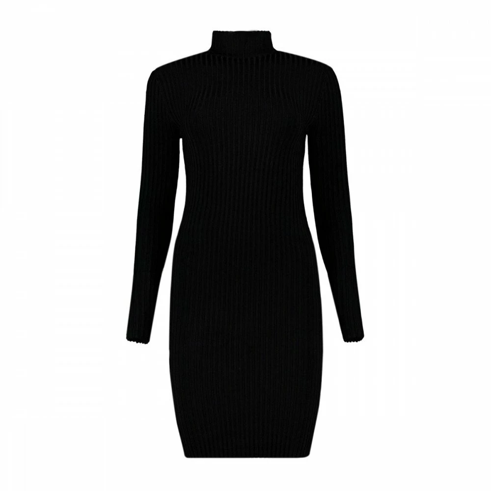 Migliore vendita π CALVIN KLEIN π JEANS ABITO MANICA LUNGA DOLCEVITA DONNA Nero π 3 Migliore vendita π CALVIN KLEIN π JEANS ABITO MANICA LUNGA DOLCEVITA DONNA Nero π