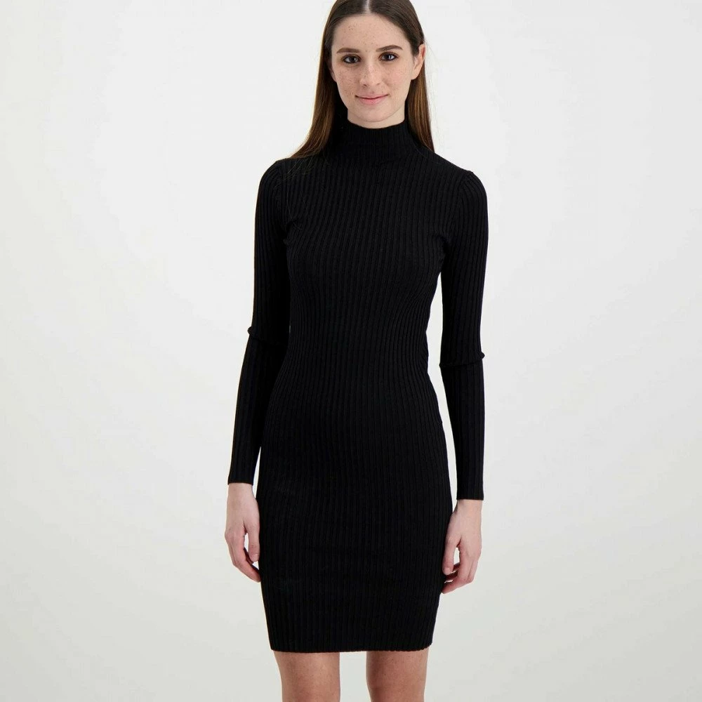 Migliore vendita π CALVIN KLEIN π JEANS ABITO MANICA LUNGA DOLCEVITA DONNA Nero π 5 Migliore vendita π CALVIN KLEIN π JEANS ABITO MANICA LUNGA DOLCEVITA DONNA Nero π - immagine 3