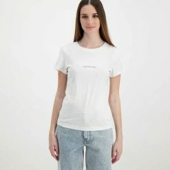 I primi 10 🎉 CALVIN KLEIN 👖 JEANS T-SHIRT MONOGRAM LOGO DONNA Bianco ✨ -Offerte Novità Negozio calvin klein jeans j20j217902 t shirt monogram logo donna casual donna 044970501 yaf 2