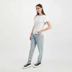 I primi 10 🎉 CALVIN KLEIN 👖 JEANS T-SHIRT MONOGRAM LOGO DONNA Bianco ✨ -Offerte Novità Negozio calvin klein jeans j20j217902 t shirt monogram logo donna casual donna 044970501 yaf 5
