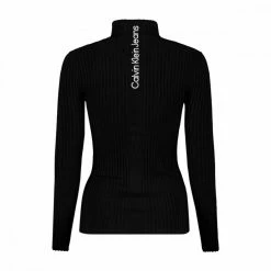 Miglior prezzo 👏 CALVIN KLEIN 👖 JEANS MAGLIA MANICA LUNGA BACK LOGO SHINY DONNA Nero ⌛ -Offerte Novità Negozio calvin klein jeans j20j217923 maglia back logo shiny donna casual donna 044970601 beh 2