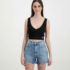 I primi 10 🥰 CALVIN KLEIN 👖 JEANS TOP RIB CROP DONNA Nero 🌟 9 I primi 10 🥰 CALVIN KLEIN 👖 JEANS TOP RIB CROP DONNA Nero 🌟 -Offerte Novità Negozio calvin klein jeans j20j218334 top rib crop donna casual donna 044971701 beh 3