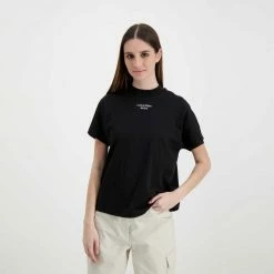 Buono 🔥 CALVIN KLEIN 👖 JEANS T-SHIRT STACKED LOGO LOOSE DONNA Nero 🌟 -Offerte Novità Negozio calvin klein jeans j20j218708 t shirt stacked logo loose donna casual donna 044973001 beh 4