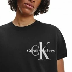 Nuovo 😉 CALVIN KLEIN 👖 JEANS T-SHIRT MONOGRAM Nero ✔️ -Offerte Novità Negozio calvin klein jeans j30j319715 t shirt ss monogram casual uomo 044624501 beh 3