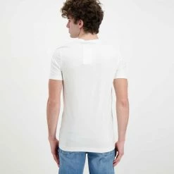 Promo ✨ CALVIN KLEIN 👖 JEANS T-SHIRT STACKED LOGO Bianco ✔️ -Offerte Novità Negozio calvin klein jeans j30j320595 t shirt stacked logo casual uomo 044628201 yaf 3