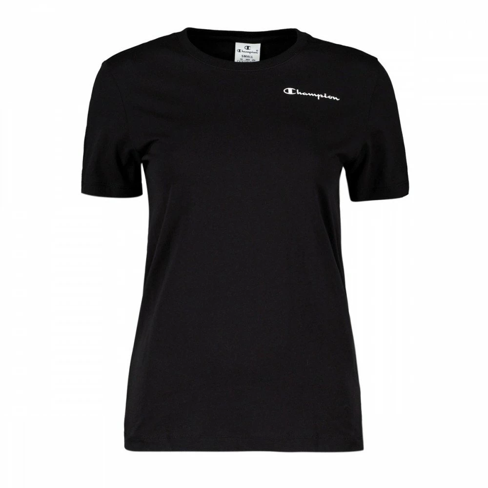 Buono 🌟 CHAMPION T-SHIRT LOGO PICCOLO DONNA Nero 😍 3 Buono 🌟 CHAMPION T-SHIRT LOGO PICCOLO DONNA Nero 😍