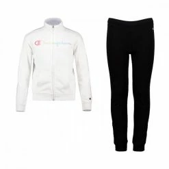 Vendita all'ingrosso 😀 CHAMPION TUTA FULL ZIP GARZATA BAMBINA Bianco, Nero 🤩