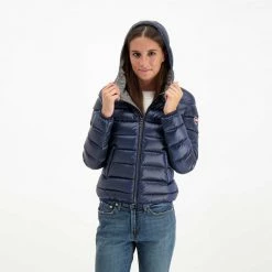Nuovo 🎉 COLMAR ORIGINALS PIUMINO CON CAPPUCCIO DONNA Blu 😀 -Offerte Novità Negozio colmar originals md22865wg piumino con cappuccio donna giacconi donna 043866401 68 5