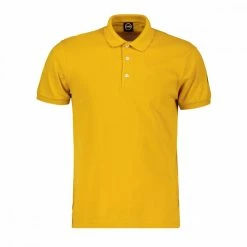 Nuovo di zecca 🎉 COLMAR ORIGINALS POLO IN PIQUET LOGO SPALLA Giallo 🔔