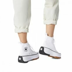 Sconto ❤️ CONVERSE RUN STAR HIKE HI DONNA Bianco ✔️ -Offerte Novità Negozio converse 166799c run star hike hi tutte sneaker donna 041014801 whbl 4