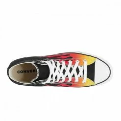 Presa 🥰 CONVERSE CHUCK TAYLOR ALL STAR HI FLAME Nero 👍 -Offerte Novità Negozio converse 171130c chuck taylor all star hi flame tutte sneaker uomo 042087301 blfl 2