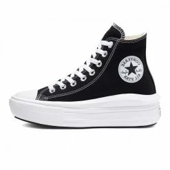 Buono 🤩 CONVERSE CHUCK TAYLOR ALL STAR MOVE HI TOP DONNA Nero ⭐ -Offerte Novità Negozio converse 568497c chuck taylor all star move hi donna tutte sneaker donna 041013301 blwh 4