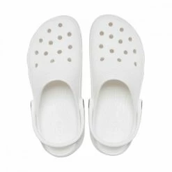 Sconto 🧨 CROCS CLASSIC PLATFORM WHITE Bianco 😍 -Offerte Novità Negozio crocs cr 206750 classic platform white tutti sandali donna 044812301 wht 4